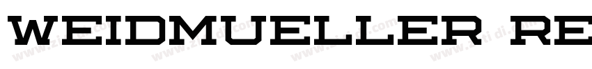 Weidmueller Regular字体转换